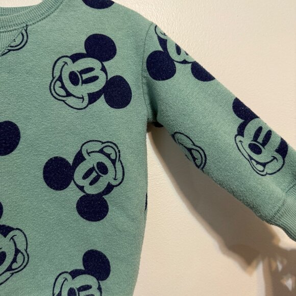 Disney Baby Sweatshirt 12M Mickey Mouse Print - Picture 3 of 5